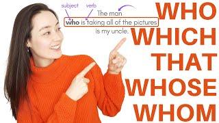 RELATIVE PRONOUNS  RELATIVE CLAUSES  ADJECTIVE CLAUSES - who which that whose whom