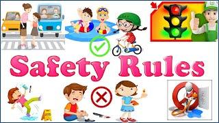 Safety Rules for Kids  Safety Rules  Traffic Rules for Kids  Child Safety  Road Safety First Aid