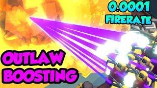 Outlaw Boosting GlitchTrick 25000 dps  Roblox Tower Defense Simulator