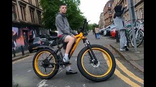 Thieving Neds Vandalise and Steal Next Bikes at Dowanhill Street in Partick Glasgow in Public