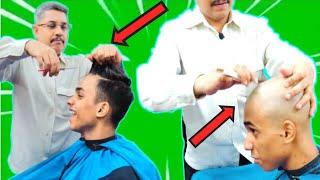 Headshave Forced Headshave  How to Dandruff HeadShave Dandruff Removal Straight Razor Headshave