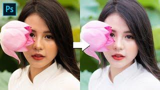 White Pink Skin Color Grading with Camera Raw - Photoshop Tutorial