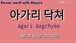 bad words in korean part 2