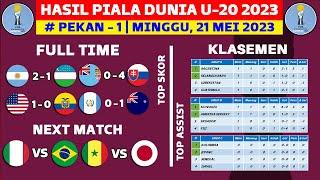 Hasil Piala Dunia U20 2023 Hari Ini - Argentina vs Uzbekistan - Klasemen Piala Dunia U20 2023