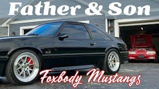 Father and Son Foxbody Mustangs