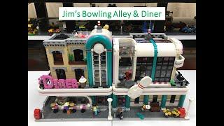 LEGO MOC Jims Bowling Alley - Alternate Design of Downtown Diner 10260