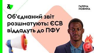 Обєднаний звіт розшматують ЄСВ віддадуть до ПФУ