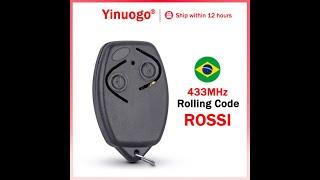 Yinuogo - YNG192 - How to program Rossi Electric Gate Remote Control 433MHz Rolling Code ?