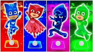 PJ Masks - Catboy  Owlette  Night Ninja  Gekko  Who Is Best? in Tiles Hop EDM Rush