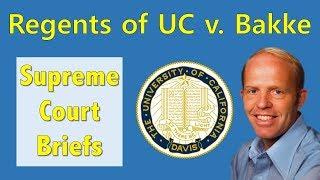 Affirmative Action for College?  Regents of the University of California v. Bakke