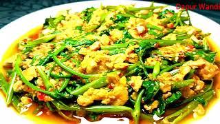 Resep Tumis Kangkung Tempe Kuwah Pedas