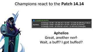 Champions react to the Patch 14 14