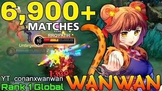 Powerful MM Wanwan Insane 6900+ Matches - Top 1 Global Wanwan by YT_conanxwanwan - Mobile Legends