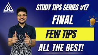 Last Few Tips  One Last Time  CA Amit Mahajan