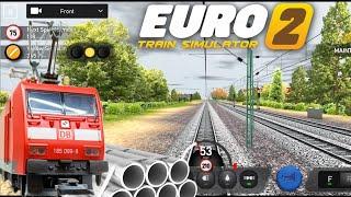 Transporting Water Pipes in Career Mode Euro Train Simulator 2 mobile game