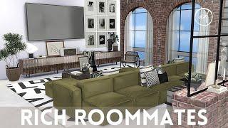 RICH ROOMMATES PENTHOUSE  Sims 4  CC SPEED BUILD