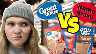 Great Value vs Name Brand Food Taste Test