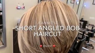 Short Angled Bob Haircut