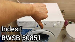 Обзор стиральной машины Indesit BWSB 50851 5kg  Заводской брак 