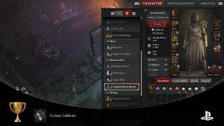 Diablo IV_PS5  Trophy Gold  curious collector