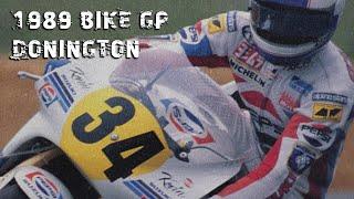 Kevin Schwantz wins the 1989 British Bike Grand Prix  Donington Park