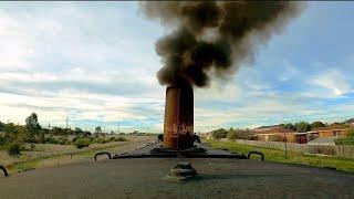 ALCO 6-251B - Australian 48 class locomotive exhaust soot & turbo spool