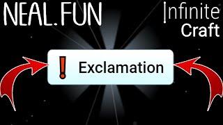 How to Make Exclamation in Infinite Craft  Get Exclamation in Infinite Craft