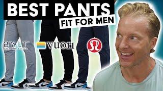 Best Pants For Fit Men Who Dont Skip Leg Day LULULEMON vs VUORI vs BYLT  LiveLeanTV