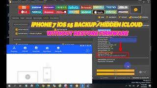iPHONE 7 iOS 15 BACKUPHIDDEN iCLOUD WITHOUT RESTORE FIRMWARE DONE WITH UNLOCKTOOLONLY WINDOWS