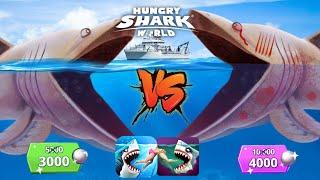 UNLOCK ALL SHARK - BIG BASKING SHARK VS ENEMY EVIL BASKING SHARK KAIJU SHARK HUNGRY SHARK WORLD