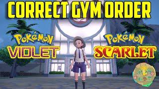 Pokémon Scarlet and Violet Gym Order  Correct Gym Order Pokémon Scarlet  Gym Guide Pokémon Scarlet