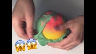 PUTTING SLIME ON A SQUISHY  SQUISHY DARES PART 2