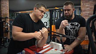 ARM WRESTLING TRAINING WITH POLISH GIANT ALEX KURDECHA