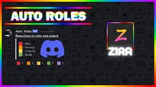 Como hacer Auto Roles  Zira