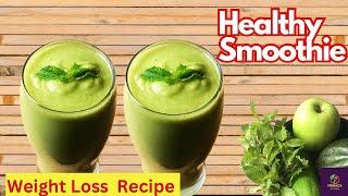 Healthy Cucumber Apple Mint Smoothie  Healthy Smoothies For Weight Loss