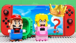 Lego Mario enters Nintendo Switch game and find Peach’s lost crown Mario Story