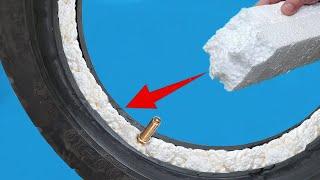 No one believes it but it really works This substance pumped into tires is more durable than tubes