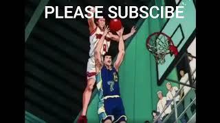 Sakuragi Stops Sendo Alley-oop  SLAM DUNK