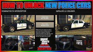 HOW TO UNLOCK THE NEW POLICE CARS IN GTA ONLINE GTA 5 COP VEHICLES DLC