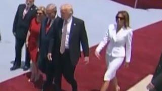 Did Melania Trump Swat Presidents Hand Away in Israel?
