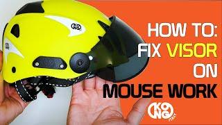 How to fix VISOR on your Kong MOUSE WORK helmet