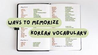 how i study and memorize korean vocabulary + free notion template  self-study korean