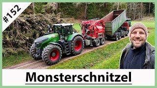 Hackschnitzel mit Fendt 1046 Vario - Eschlböck Biber 92