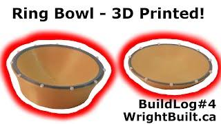 JewelryRing Bowl  3D Printed  BuildLog #4  WrightBuilt.ca