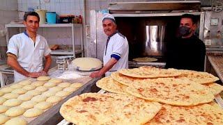 Traditional bakery   Barbari bread  Taftoun bread  baking  yufka#Iranian_bread  #food  #cooking