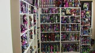 MONSTER HIGH COLLECTION OVER 300 DOLLS 2014 UPDATE VIDEO