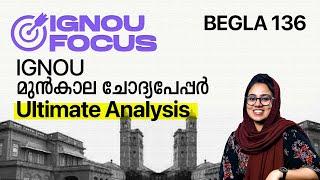 Previous Year Question Paper Analysis  IGNOU Degree  BEGLA 136  Keralas No.1 IGNOU Coaching