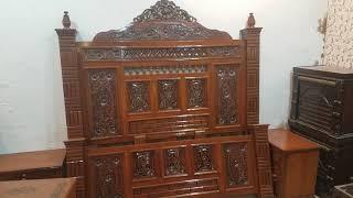 New Chinioti bed design pure wooden bed in Pakistan