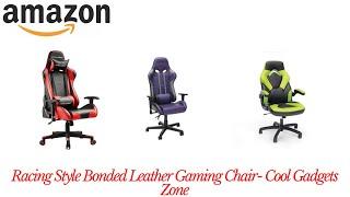 10 Brand New Racing Style Bonded Leather Gaming Chair   Amazon   Cool Gadgets Zone