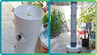 How to Build Vertical hydroponic Grow Tower using PVC 4  hydroponic system  Aeroponic system